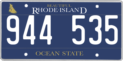 RI license plate 944535