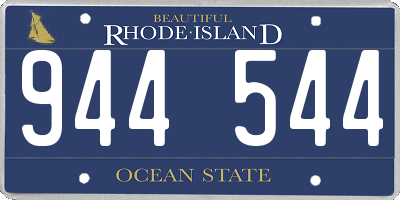 RI license plate 944544