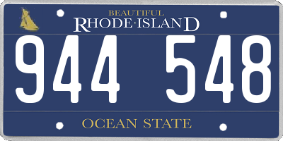 RI license plate 944548