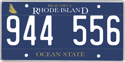 RI license plate 944556