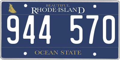 RI license plate 944570