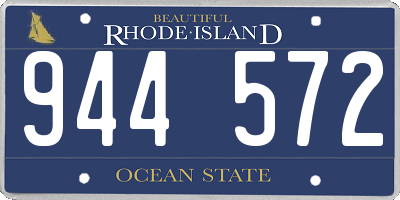 RI license plate 944572