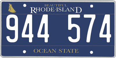 RI license plate 944574