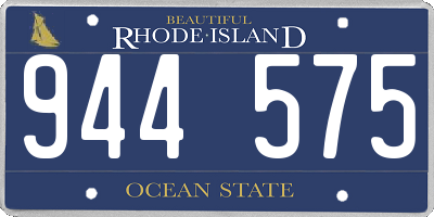 RI license plate 944575