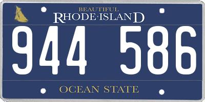 RI license plate 944586