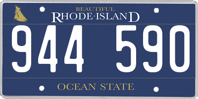 RI license plate 944590