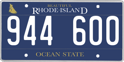 RI license plate 944600