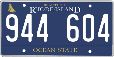 RI license plate 944604