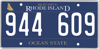 RI license plate 944609