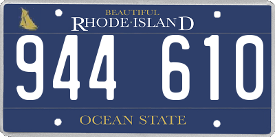 RI license plate 944610