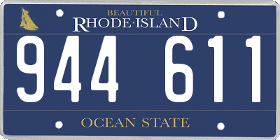 RI license plate 944611