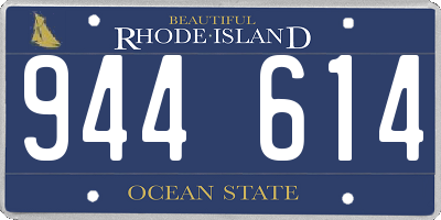 RI license plate 944614