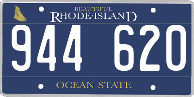 RI license plate 944620