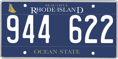 RI license plate 944622