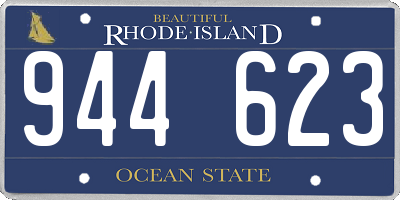 RI license plate 944623