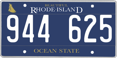 RI license plate 944625