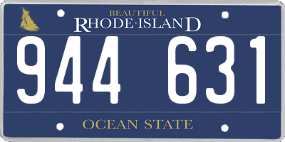 RI license plate 944631