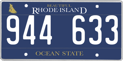 RI license plate 944633