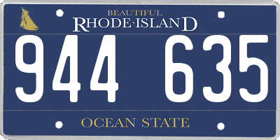 RI license plate 944635