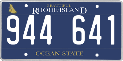 RI license plate 944641