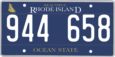 RI license plate 944658