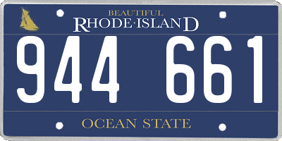RI license plate 944661