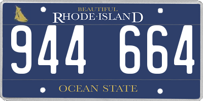 RI license plate 944664
