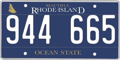 RI license plate 944665