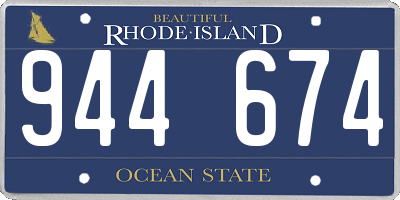 RI license plate 944674