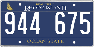 RI license plate 944675
