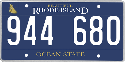 RI license plate 944680