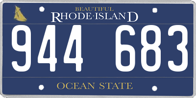 RI license plate 944683