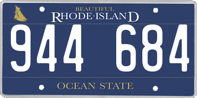 RI license plate 944684