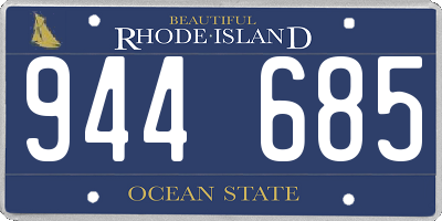 RI license plate 944685