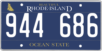 RI license plate 944686