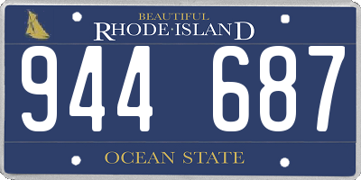 RI license plate 944687
