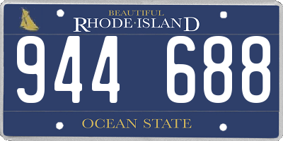 RI license plate 944688