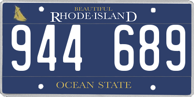 RI license plate 944689