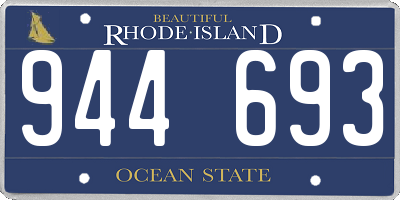 RI license plate 944693