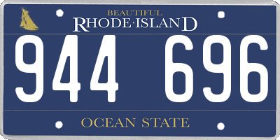RI license plate 944696