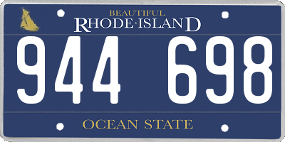 RI license plate 944698