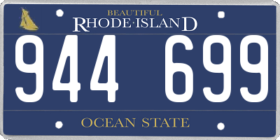 RI license plate 944699