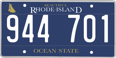 RI license plate 944701