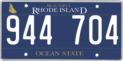 RI license plate 944704