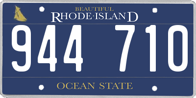 RI license plate 944710