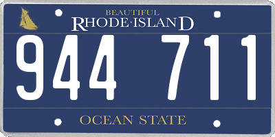 RI license plate 944711