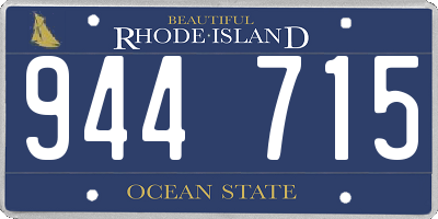 RI license plate 944715
