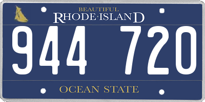 RI license plate 944720