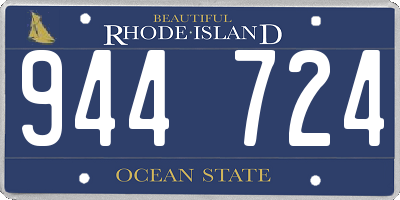 RI license plate 944724