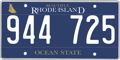 RI license plate 944725